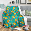 Chilli Taco Pattern Print Blanket-grizzshop