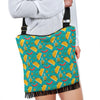 Chilli Taco Pattern Print Crossbody Bags-grizzshop