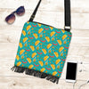 Chilli Taco Pattern Print Crossbody Bags-grizzshop