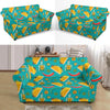 Chilli Taco Pattern Print Loveseat Cover-grizzshop