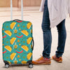 Chilli Taco Pattern Print Luggage Cover Protector-grizzshop