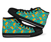 Chilli Taco Pattern Print Men Women's High Top Shoes-grizzshop