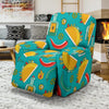 Chilli Taco Pattern Print Recliner Cover-grizzshop