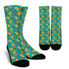 Chilli Taco Pattern Print Unisex Crew Socks-grizzshop