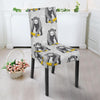 Chimp Monkey Banana Pattern Print Chair Cover-grizzshop