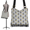 Chimp Monkey Banana Pattern Print Crossbody Bags-grizzshop