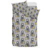 Chimp Monkey Banana Pattern Print Duvet Cover Bedding Set-grizzshop