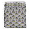Chimp Monkey Banana Pattern Print Duvet Cover Bedding Set-grizzshop