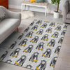 Chimp Monkey Banana Pattern Print Floor Mat-grizzshop