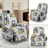 Chimp Monkey Banana Pattern Print Recliner Cover-grizzshop