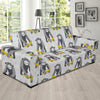 Chimp Monkey Banana Pattern Print Sofa Covers-grizzshop