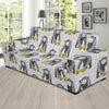 Chimp Monkey Banana Pattern Print Sofa Covers-grizzshop