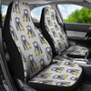Chimp Monkey Banana Pattern Print Universal Fit Car Seat Cover-grizzshop