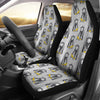 Chimp Monkey Banana Pattern Print Universal Fit Car Seat Cover-grizzshop