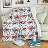 Chimp Monkey Pattern Print Blanket-grizzshop