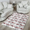 Chimp Monkey Pattern Print Floor Mat-grizzshop