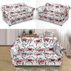 Chimp Monkey Pattern Print Loveseat Cover-grizzshop