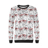 Chimp Monkey Pattern Print Women Crewneck Sweatshirt-grizzshop