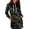 Chinese Dragon Character Print Hoodie Dress-grizzshop