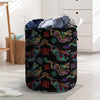 Chinese Dragon Character Print Laundry Basket-grizzshop