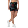 Chinese Dragon Character Print Mini Skirt-grizzshop