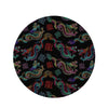 Chinese Dragon Character Print Round Rug-grizzshop