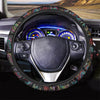 Chinese Dragon Character Print Steering Wheel Cover-grizzshop