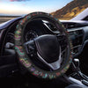 Chinese Dragon Character Print Steering Wheel Cover-grizzshop