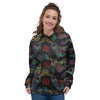 Chinese Dragon Character Print Women's Hoodie-grizzshop