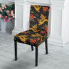 Chinese Dragon Rose Pattern Print Chair Cover-grizzshop