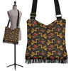 Chinese Dragon Rose Pattern Print Crossbody Bags-grizzshop