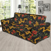 Chinese Dragon Rose Pattern Print Sofa Covers-grizzshop