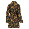 Chinese Dragon Rose Pattern Print Women Long Robe-grizzshop