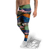 Chinese Fabric Art Print Pattern Men's Leggings-grizzshop