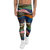 Chinese Fabric Art Print Pattern Men's Leggings-grizzshop