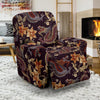 Chinese Floral Dragon Pattern Print Recliner Cover-grizzshop