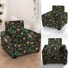 Load image into Gallery viewer, Chinese Green Dragon Print Armchair Cover-grizzshop