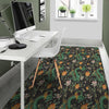 Chinese Green Dragon Print Floor Mat-grizzshop