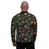 Chinese Green Dragon Print Men's Bomber Jacket-grizzshop