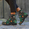 Chinese Green Dragon Print Men's Boots-grizzshop