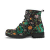 Chinese Green Dragon Print Men's Boots-grizzshop