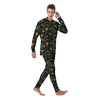 Chinese Green Dragon Print Men's Pajamas-grizzshop