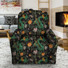 Chinese Green Dragon Print Recliner Cover-grizzshop