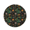 Chinese Green Dragon Print Round Rug-grizzshop