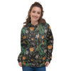 Chinese Green Dragon Print Women's Hoodie-grizzshop