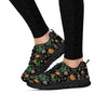 Chinese Green Dragon Print Women's Sneakers-grizzshop