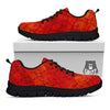 Chinese Red Print Pattern Black Sneaker-grizzshop