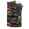 Load image into Gallery viewer, Chinese Rose Dragon Pattern Print Duvet Cover Bedding Set-grizzshop