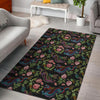 Chinese Rose Dragon Pattern Print Floor Mat-grizzshop