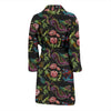 Chinese Rose Dragon Pattern Print Men Long Robe-grizzshop